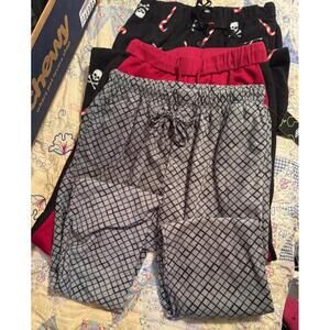 3 Men’s Winter Pajamas Bottoms - size small to medium